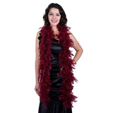 Boa de plumas Chandelle - Ligero - Borgoña