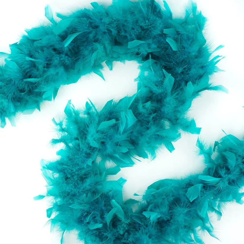 Chandelle Feather Boa - Lightweight - Dark Aqua