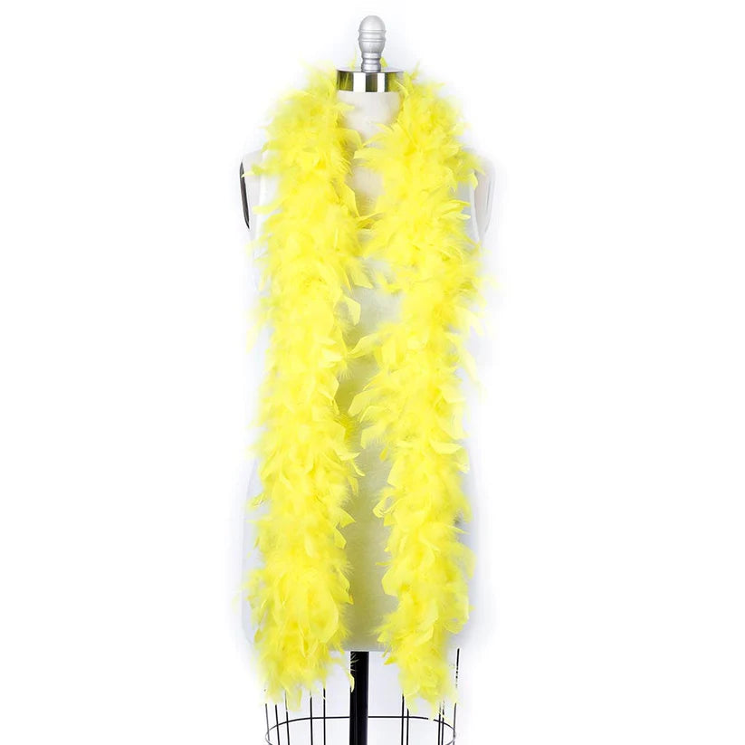 Boa de plumas de Chandelle - Ligera - Amarillo fluorescente