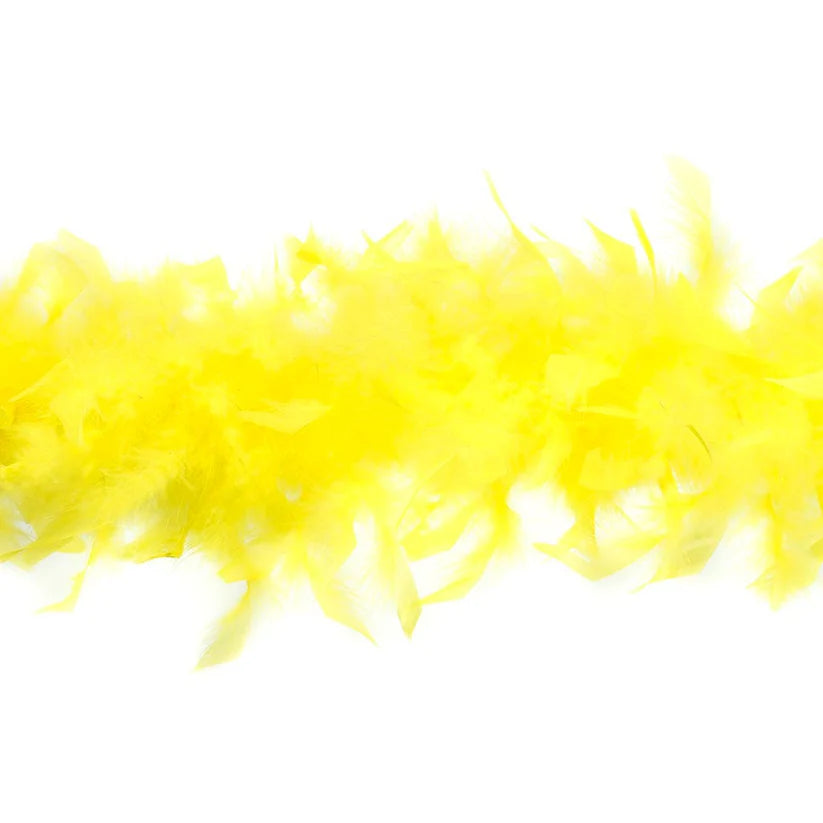 Boa de plumas de Chandelle - Ligera - Amarillo fluorescente