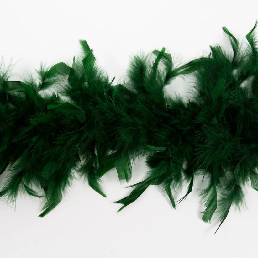 Boa de plumas de chandelle - Ligero - Verde bosque