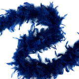 Boa de plumas de chandelle - Ligera - Azul marino