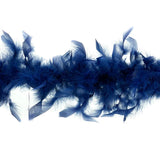 Boa de plumas de chandelle - Ligera - Azul marino