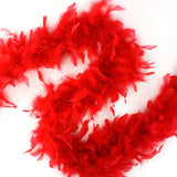 Boa de plumas de chandelle - Ligera - Roja