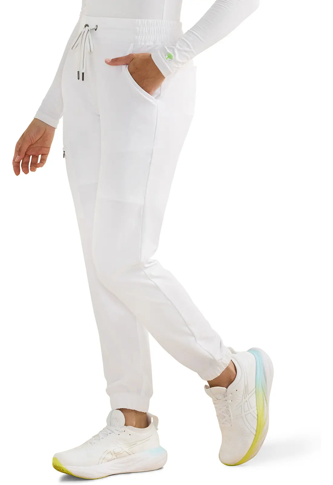 Pantalones deportivos Tate de camuflaje blanco y negro