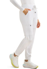Pantalones deportivos Tate de camuflaje blanco y negro