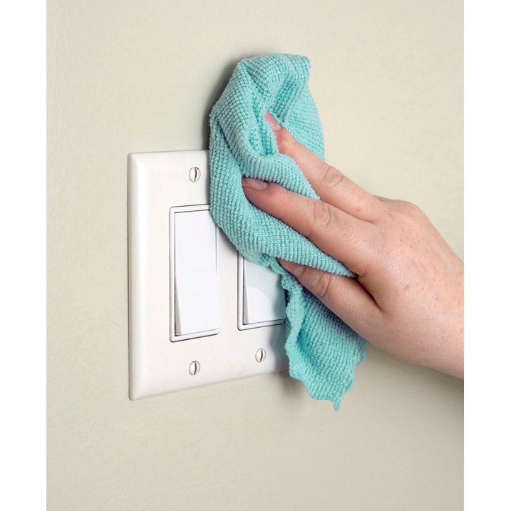 Caja de paños de microfibra (50 unidades) Menta