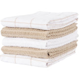 Juego de 5 toallas de rizo reversibles Beechwood - 40x71 cm - Topo
