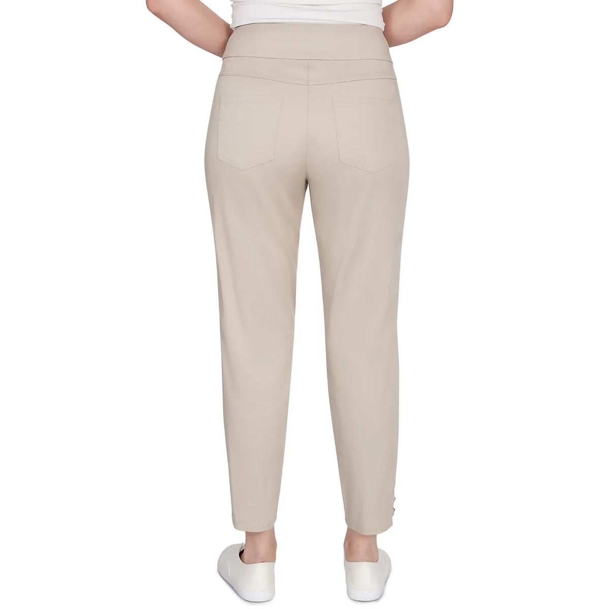 Pantalón Chino hasta el Tobillo de Satén Elástico - Ruby Rd