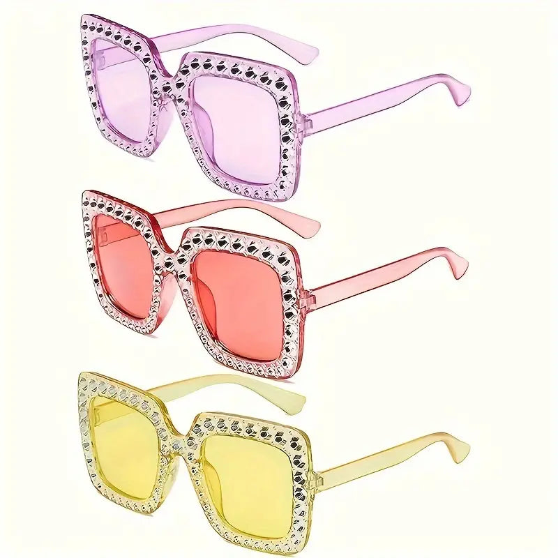 GAFAS DE SOL ESTILO ELSTON CON BORDE DE PEDRERÍA