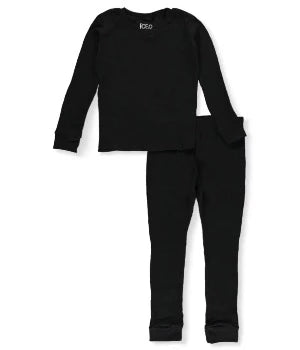 Conjunto térmico de ropa interior para bebés - negro