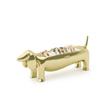 Dachsie Ring Holder Brass