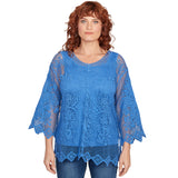 Top de crochet con medallón forrado Ultramarine - Ruby Rd
