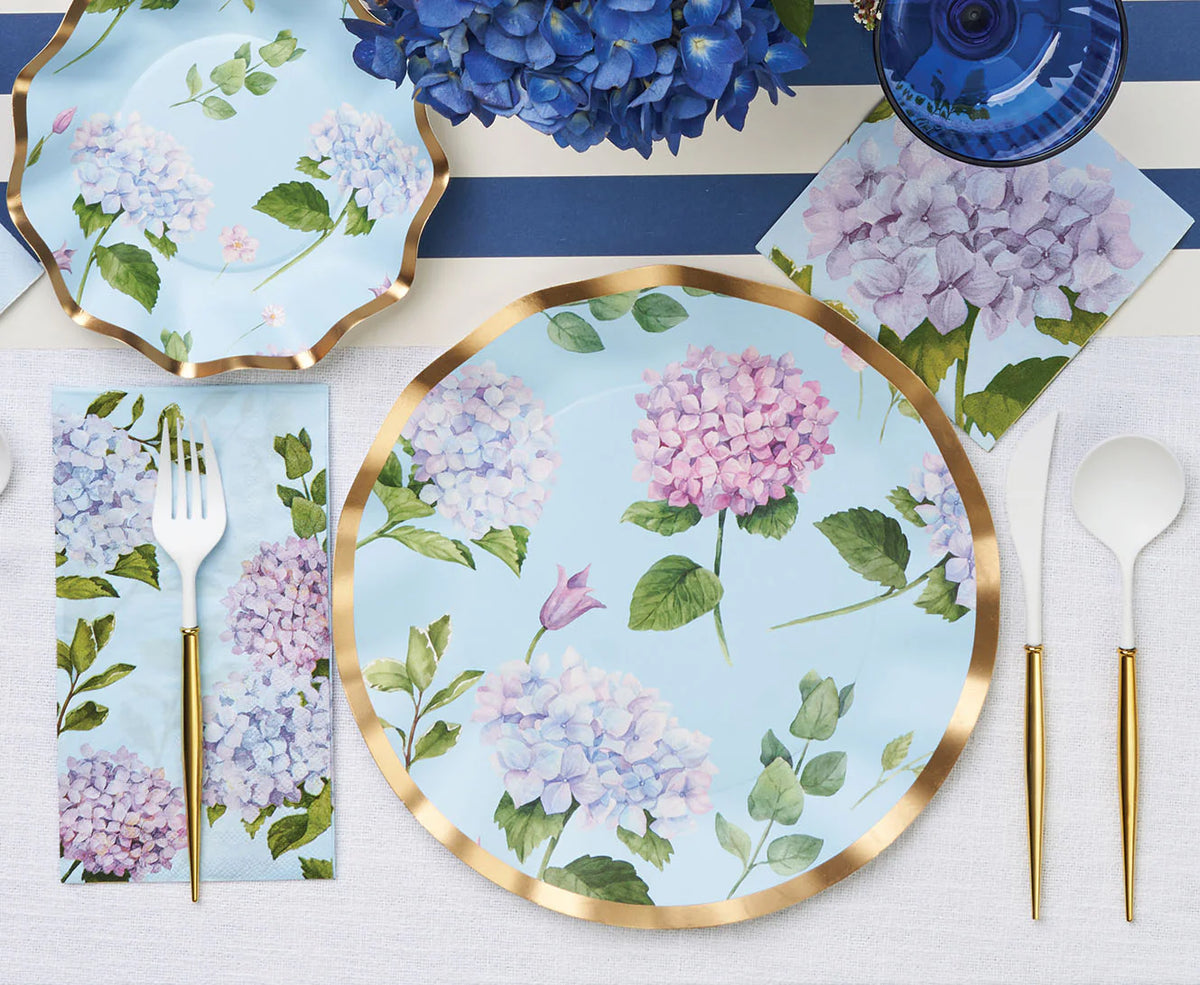 Hortensias de servilleta de cóctel
