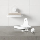 Jabonera Adhesiva Flexible Blanca