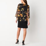 Vestido con efecto dos piezas y collar extraíble
