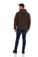 Chaqueta de lona Duck con Sherpa Marrón