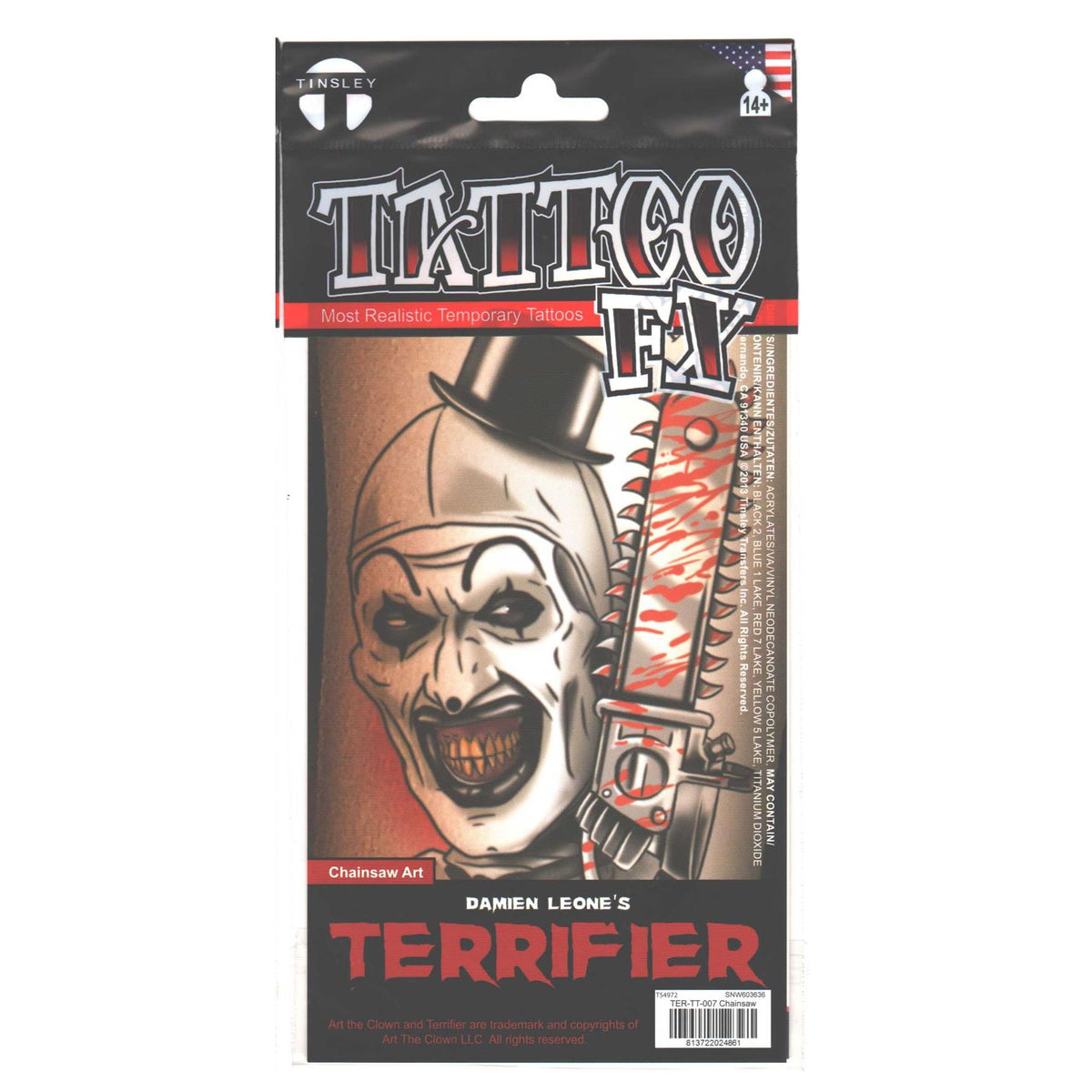 Terrifier 3 - Tatuaje - Arte con motosierra