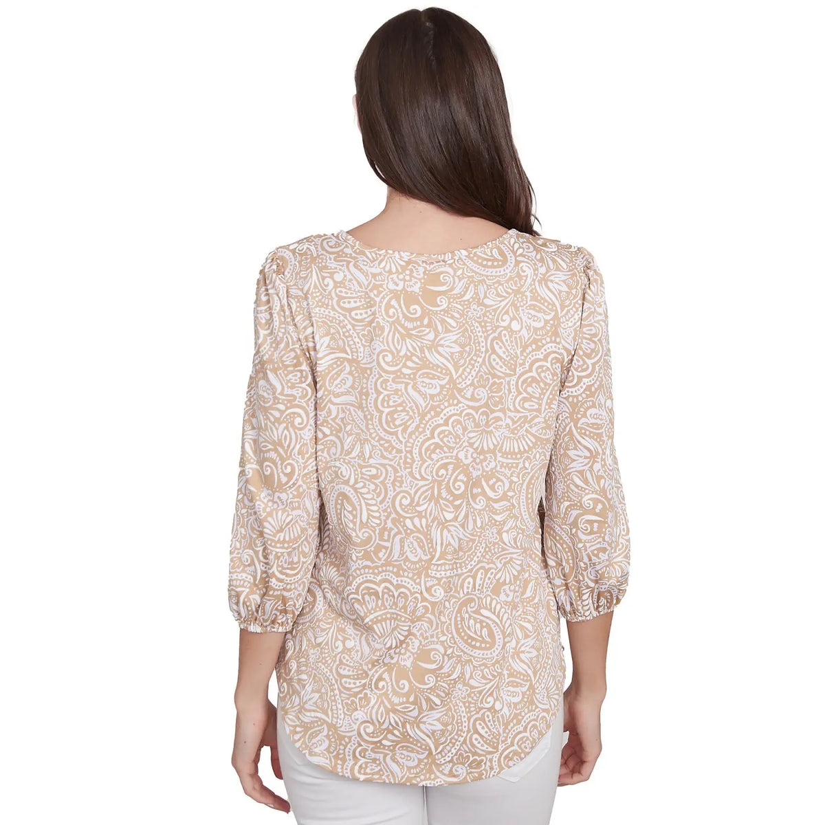 Top estampado con puff de patrón mixto Bambú Multi - Ruby Rd