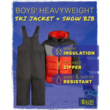 Colorblock Snowsuit Charcoal