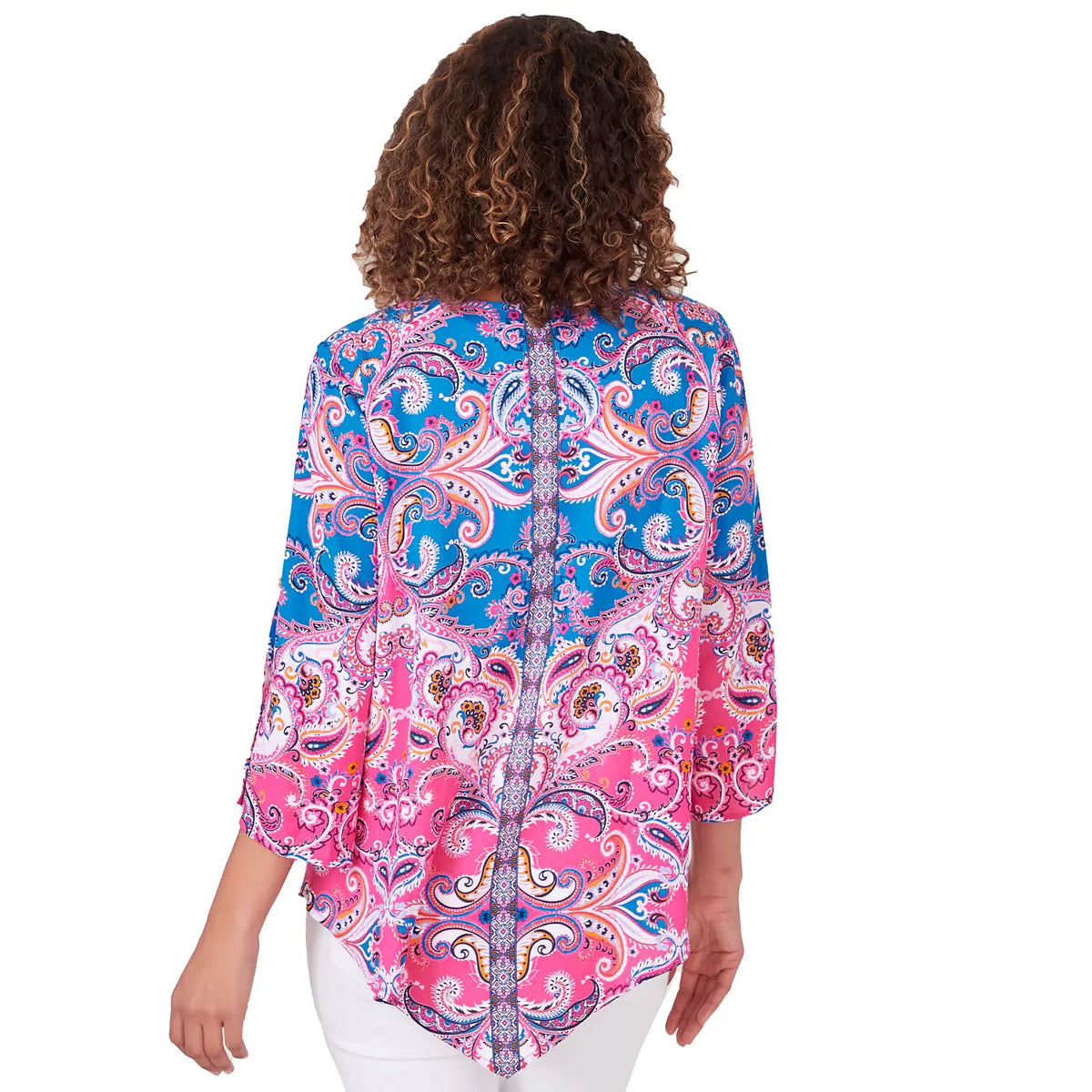 Blusa tejida de paisley frambuesa - Ruby Rd