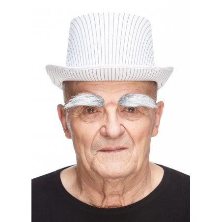 Cejas, grises y blancas