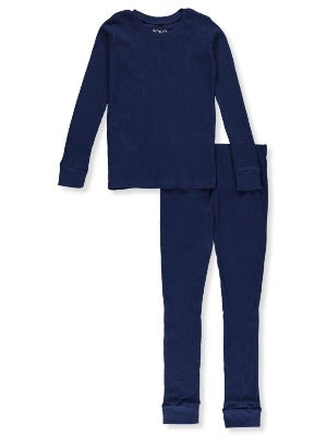 Ropa interior térmica para niño, conjunto azul marino