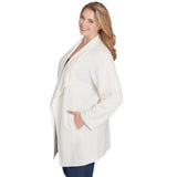 Chaqueta de Punto Acolchada Plus Winter Scroll color marfil - Ruby Rd