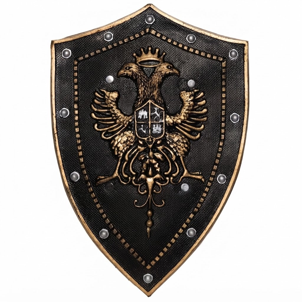 Black Shield with Double Eagle
