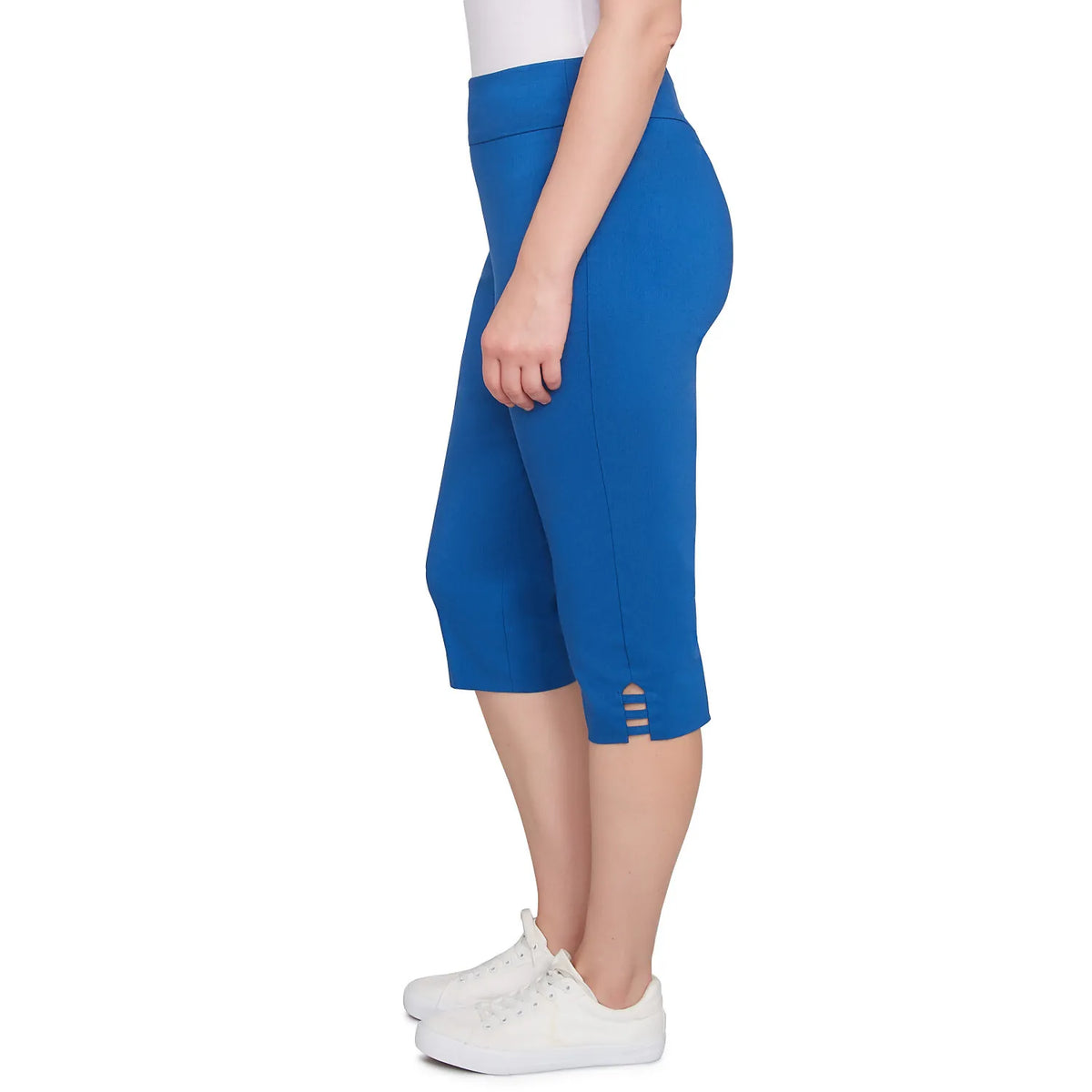 Americana Clamdigger Azul de Ruby Rd con dobladillo de escalera