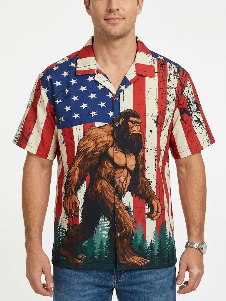 Camisas Hawaianas Poly Print BIGFOOT USA