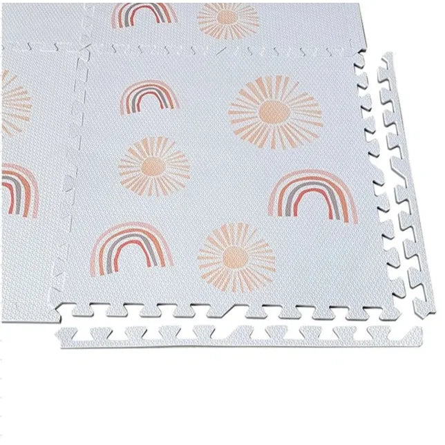Tapete de juego con diseño 6 piezas - Marfil / Blanco
