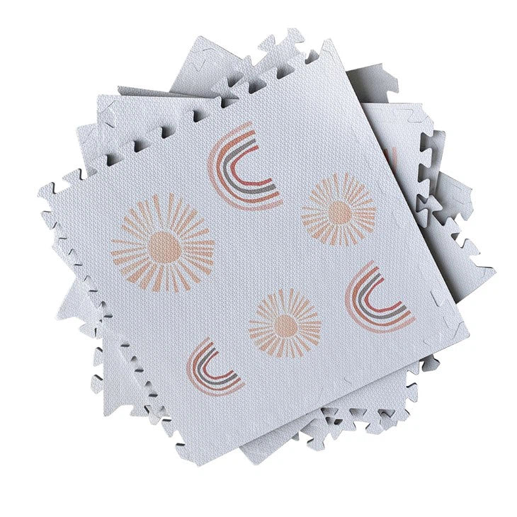 Tapete de juego con diseño 6 piezas - Marfil / Blanco