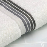 Toalla de Baño Ombre Rayas Blanca 27x52