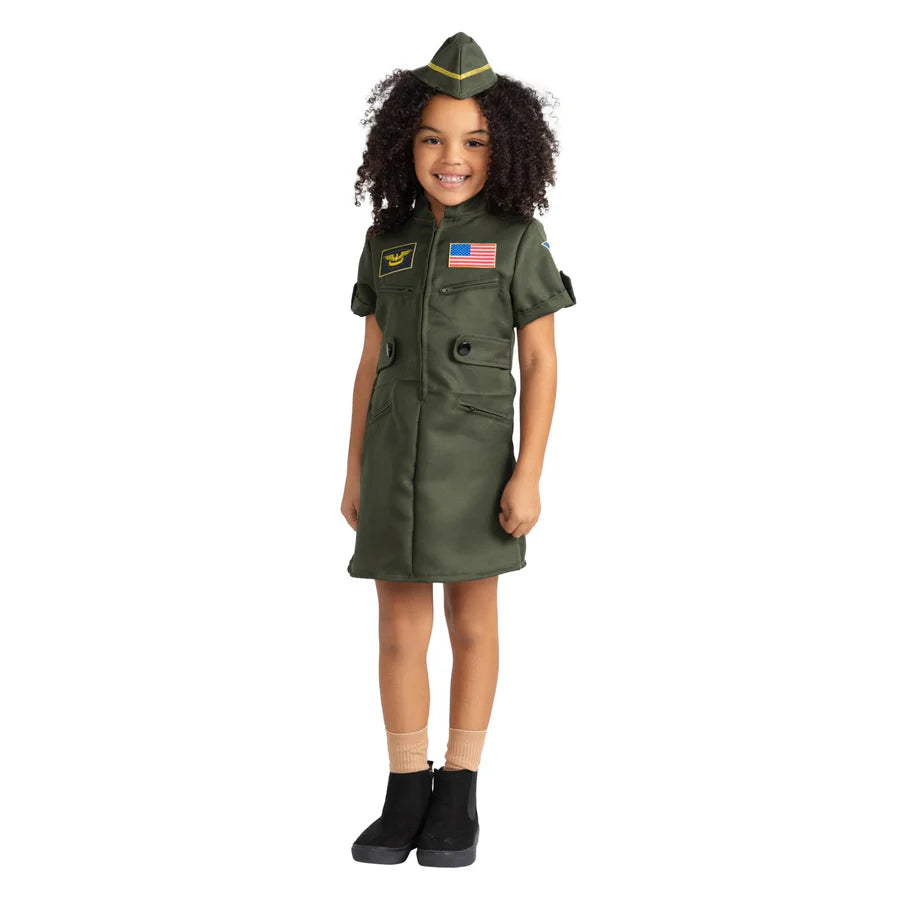 Vestido de piloto de combate