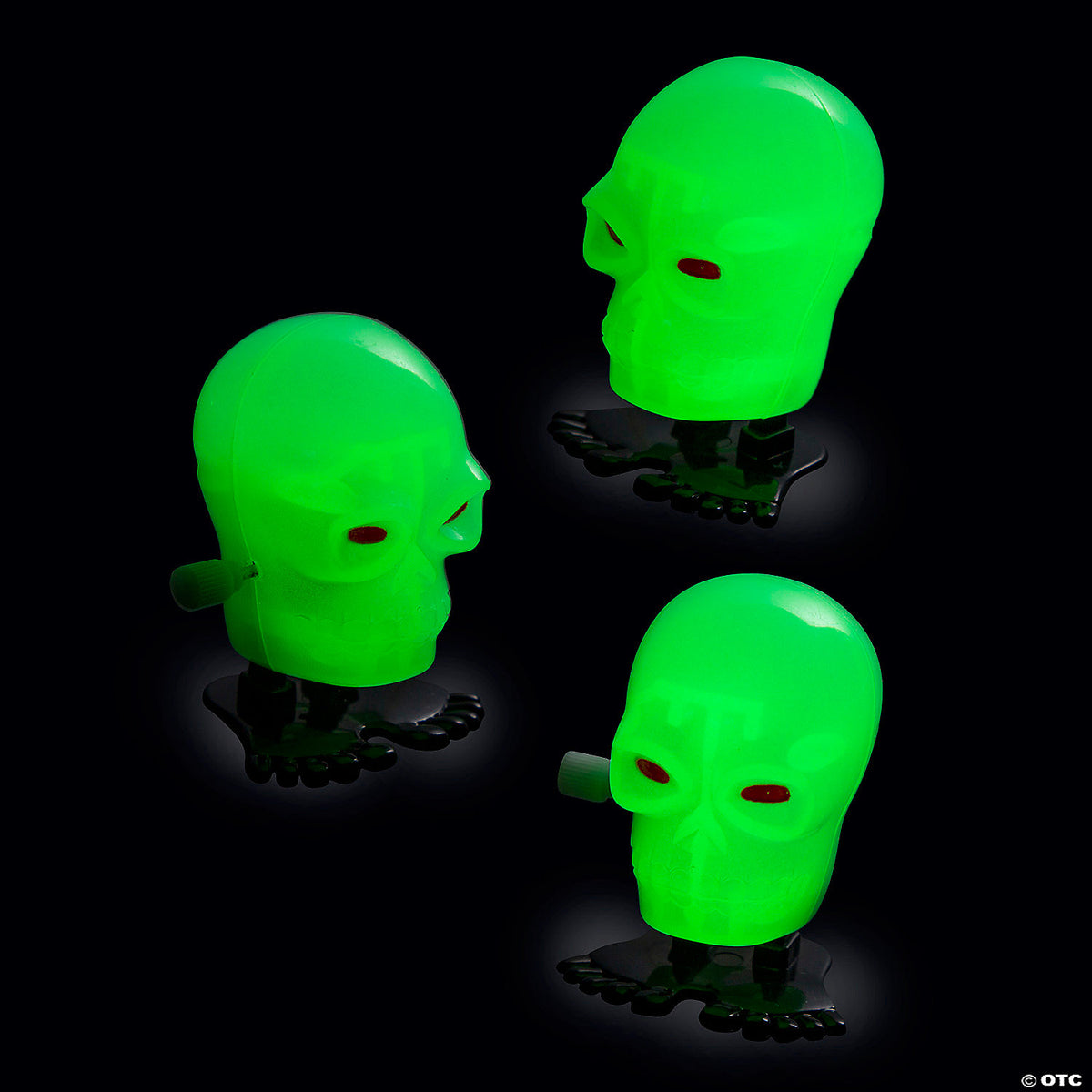 Cuerda de calavera que brilla en la oscuridad