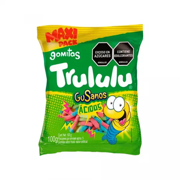 Maxi Pack Trululu Gusanos Ácidos 100g