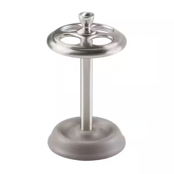 Soporte para cepillos de dientes York Gris/Cromo