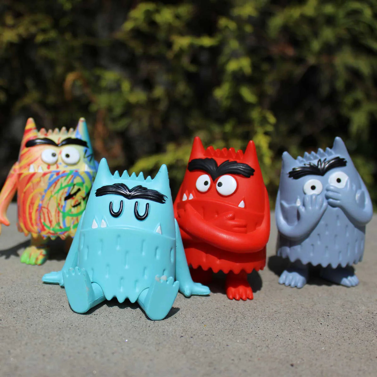 El Monstruo de Colores Set de 4 Figuritas con Monstruo Multicolor