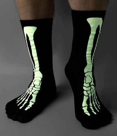 Calcetines que brillan en la oscuridad Funny Bones