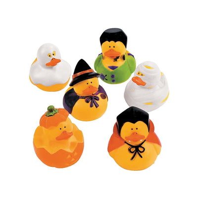 Patitos de goma de personajes de Halloween