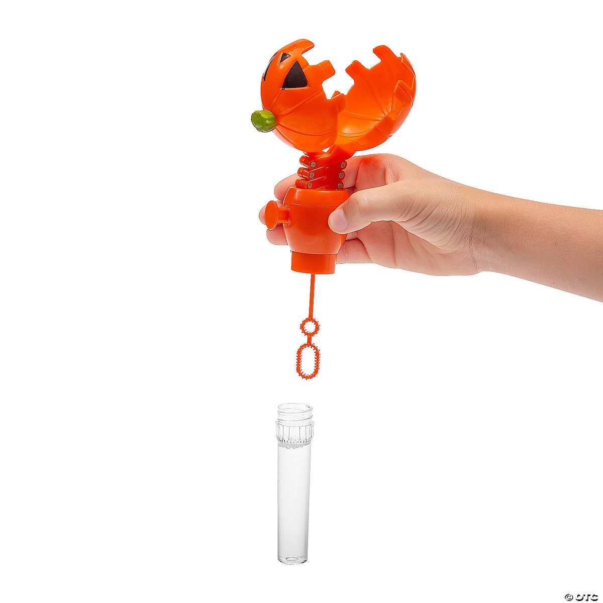 Calabazas de Halloween que mascan burbujas