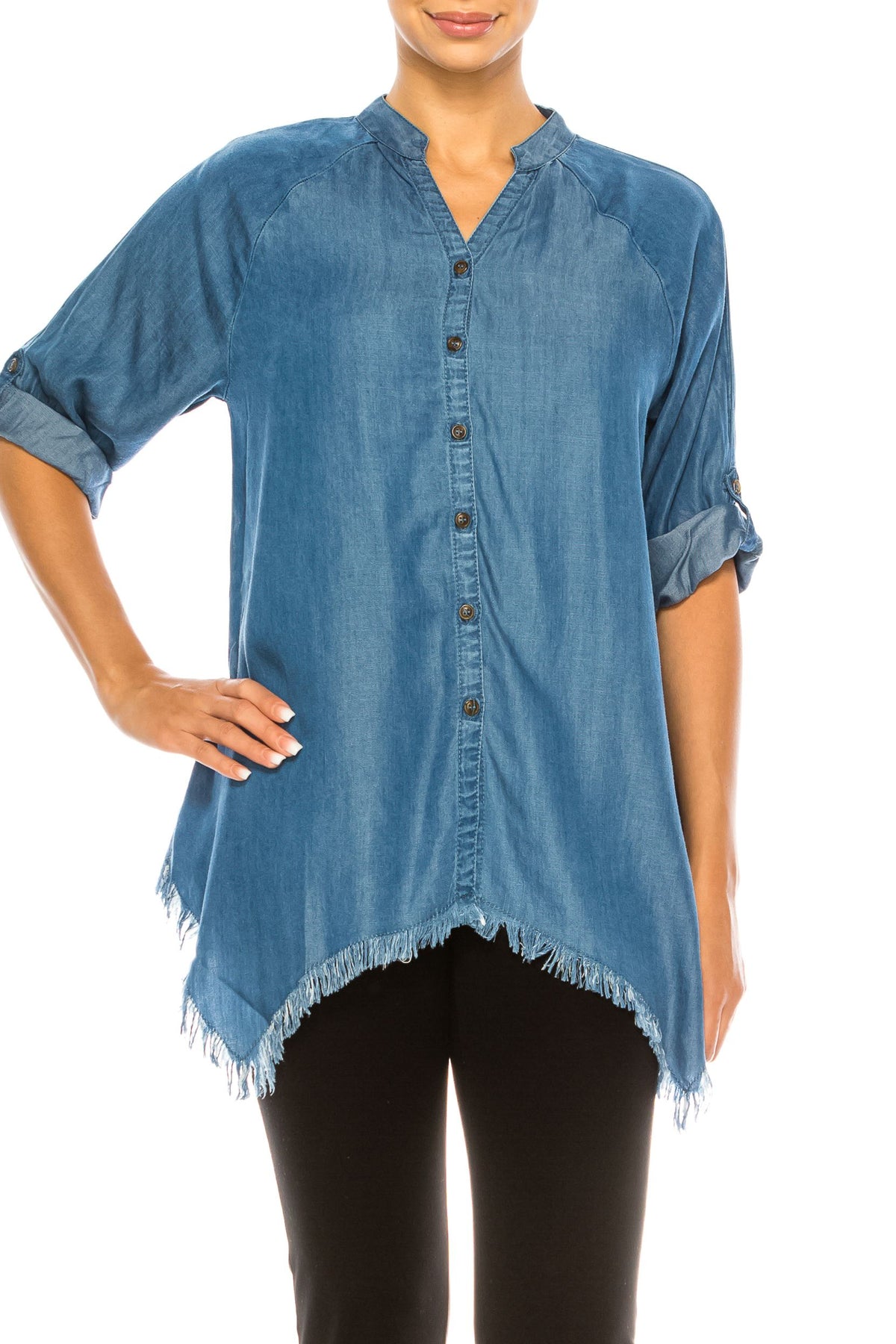 Camisa Vaquera Mujer Azul Oscuro - Hester & Orchard