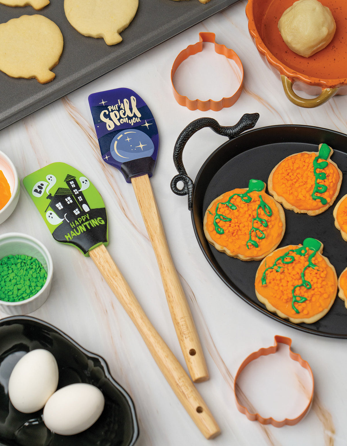 Juego de cortadores de galletas Espátula Krumbs de Halloween