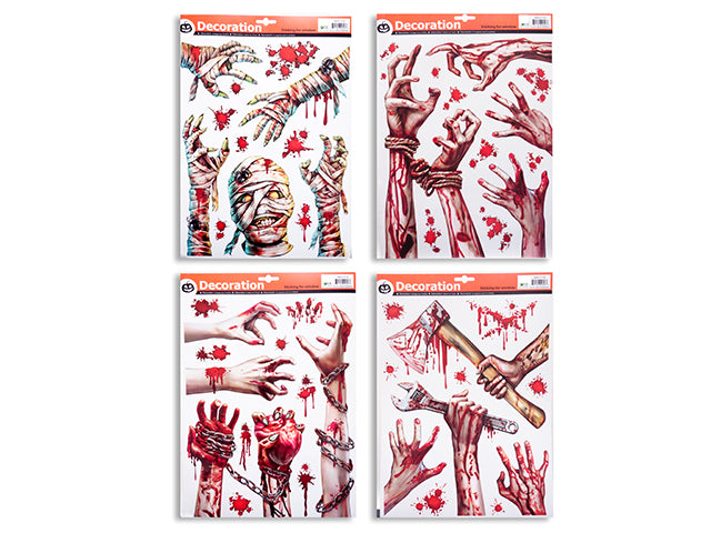 Adornos sangrientos de zombis para Halloween