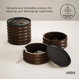 Caja de almacenamiento de madera Tesora Negra - Nogal