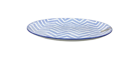 Plate Blue/White   10.5"