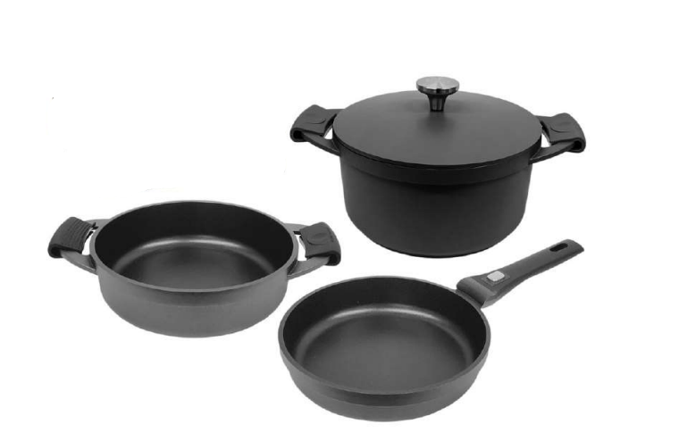 Juego de utensilios de cocina de 4 piezas en negro
