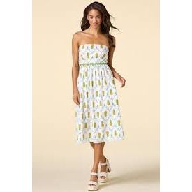 Vestido estampado de piñas