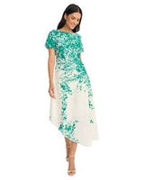 Vestido Crudo-Verde Estampado - Maggy London